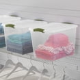 thumbnail image 3 of Sterilite 26 Liter Latch Box, Small Clear Plastic Storage Bin with Lid, Green Latch, 3 of 4