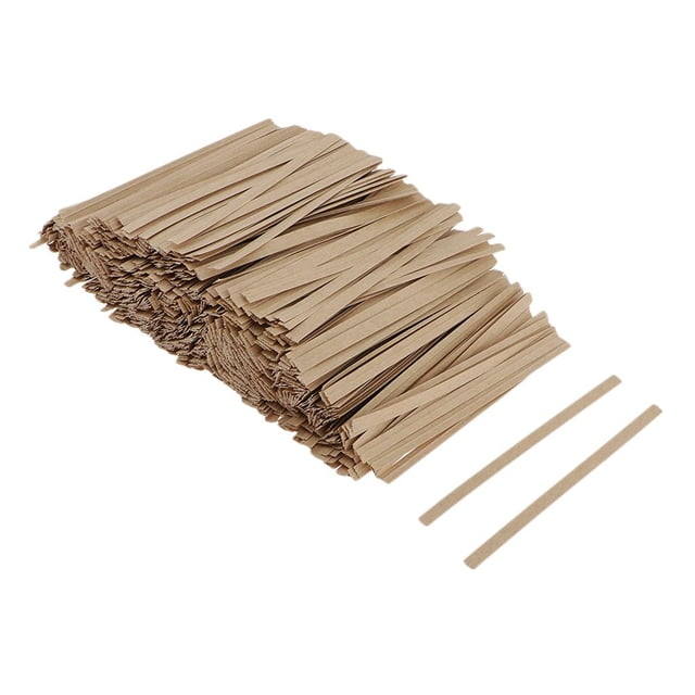 jifeng 1000 Pcs Paper Cable Fasteners, Wire Binding Links, Binding for Bags, Candy Bags 8cm
