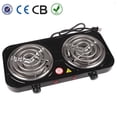thumbnail image 2 of YOPTOP Portable 2000W Electric Double Burner 110V Hot Plate Heating Cooktop Camping Dorm Stove Cooker with Plug, 2 of 8