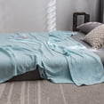thumbnail image 4 of Cooling Cotton Blanket Twin Size Summer Bed Throw Thermal All Season Bedding 1-Piece, 4 of 6