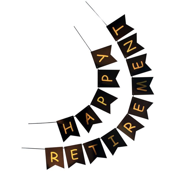TEHAUX 1 Set Retirement Celebration Decorations Shape for Party Decoration and Display