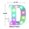 thumbnail image 3 of Vaidha Colorful LED Marquee Letter Lights With Remote 鈥?Party Bar Letters With Lights Decorations For The Home - Multicolor, 3 of 7