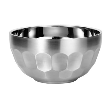 LEEYNEER 304 Stainless Salad Bowl Stainless Steel Soup Bowl Punch Bowl Steel Insulated Bowl Child