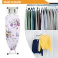 thumbnail image 4 of 2 Pcs Extra-Wide Ironing Board Cover And Pad Replacement, With Hot And Stain Resistant Thick Pad And Elastic Edge 58" X 19 "Ironing Board Cover, 4 of 10