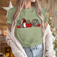 thumbnail image 4 of LSLJS Women's Casual Round Neck Short-sleeved Christmas Tree Printed T-shirt Top, 4 of 6