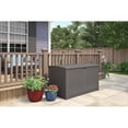 thumbnail image 3 of Suncast Outdoor Deck Box, 200 Gal Extra Large, Resin, Stoney - Patio Deck Box, 3 of 4