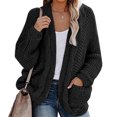 thumbnail image 1 of Cardigans en Tricot pour Femmes Amples Surdimensionnés avec Poches, 1 of 6