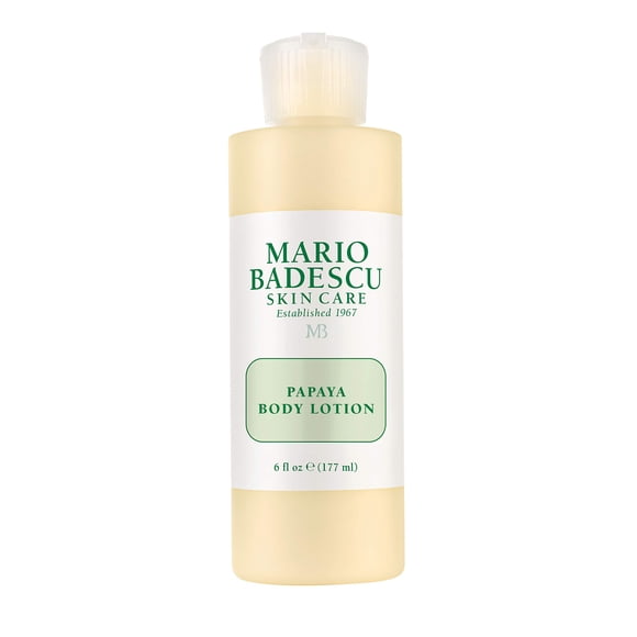 Mario Badescu Papaya Body Lotion for Women and Men Rejuvenating and Skin Softening Body Moisturizer with Glycerin - Ideal for All Skin Types 6 Fl Oz