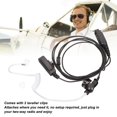 thumbnail image 4 of 2 Way  Earpiece, Durable Acoustic Tube Headphone Silicone Eartip Sensitive Mic  For STP9000, 4 of 8