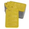 thumbnail image 1 of Inkdotpot Gold Foil Paper Hang Tags Happy Diwali Favor Tags 100 Pack, 1 of 6