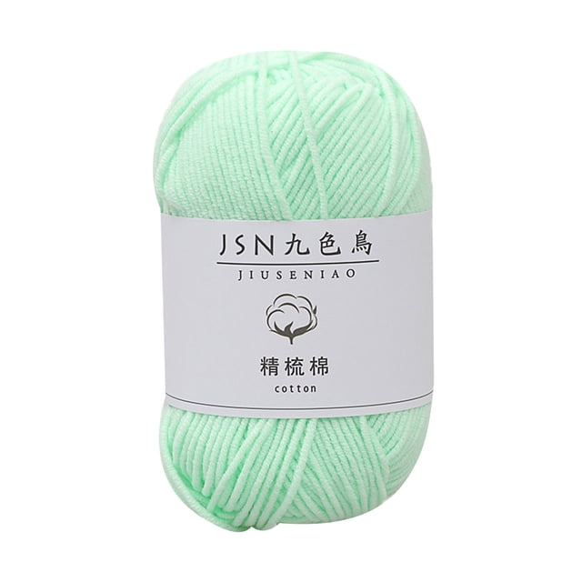 Cotton Balls for Crafts 4 Strands of Combed Milk Cotton Thread Diy Doll Cotton Crochet Thread Wool Ball