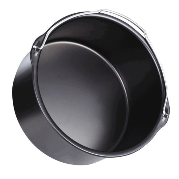 Frying Baking Pan, 10Pcs Accessory Kit Frying Baking Pan Rack Pizza Tray Pot Metal Holder Bread Bracket Cupcake Mould Set for 3.2QT-5.8QT