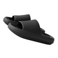 thumbnail image 3 of serony 2pcs Home Slippers EVA Non-slip Sandals Couples Open-Toe Thick Sole Slippers, Black, Suitable for Size 39-40, 3 of 7