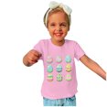 thumbnail image 2 of Penkiiy T-Shirts de Pâques pour Enfants Garçons Filles Mode Pâques Mignon Œufs de Pâques Imprimé Col Rond Manches Courtes 11 Ans Rose, 2 of 4