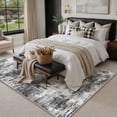 thumbnail image 4 of BERTHMEER 8'x10' Area Rugs for Living Room Bedroom Office Dining Room Kitchen Farmhouse Abstract Modern Contemporary Machine Washable Indoor Rugs Carpets, Black, 4 of 6