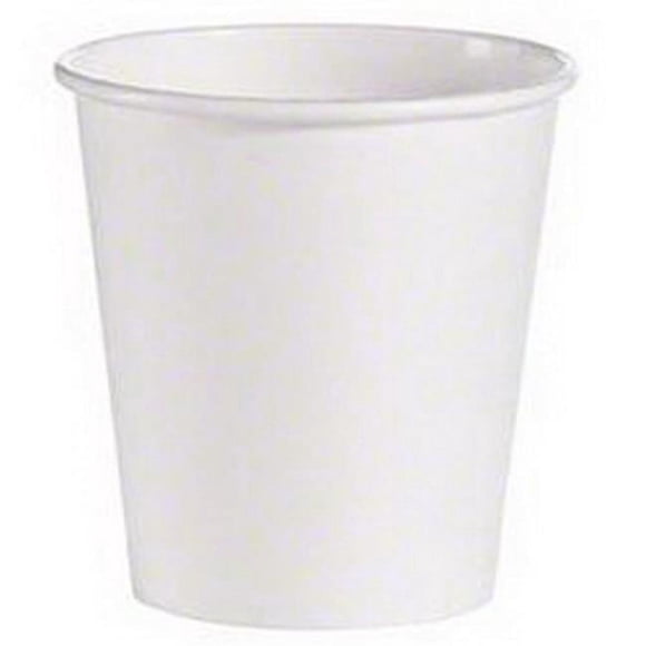 Solo Cup 510W-2050 PE 10 oz Squat Hot Cup, White - Pack of 1000