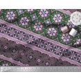 thumbnail image 2 of Soimoi Poly Georgette Fabric Swirls & Floral Artistic Printed Fabric 1 Yard 52 Inch Wide, 2 of 3