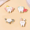 thumbnail image 3 of LYMAYTER Exquisite Tooth Badge Cartoon Oral Enamel Pin - Funny Tooth Shape, for Dentist Lapel, 3 of 7