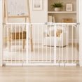 thumbnail image 1 of Regalo 56 inch Extra WideSpan Metal Walk Through Baby Safety Gate, White, 1 of 9