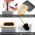thumbnail image 2 of Zhuge Bathroom Accessories Set - Bathroom Set, 6PC Bathroom Accessory Set-White, 2 of 3