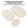 thumbnail image 4 of Wooden Crochet Bag Bottom, DIY Oval Wooden Basket Bottom Firm 3Pcs  For Backpacks, 4 of 8