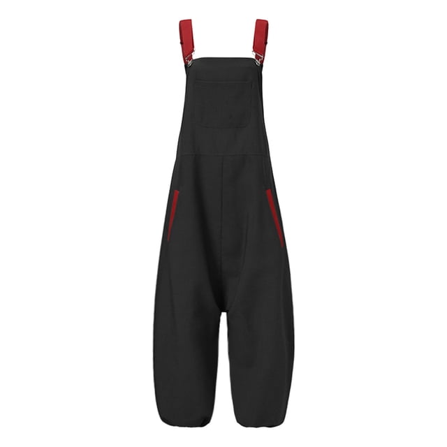 Pompotops Combinaison Décontractée pour Femmes Mode Dos Nu Pantalon Long Ample