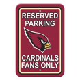 thumbnail image 1 of Arizona Cardinals Plastic Parking Sign - Reserved Parking, 1 of 2