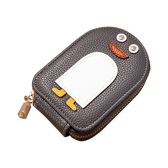 Cute Penguins PU Credit Card Coin Wallet Card Pack Xmas Gift N EW Good X3U8