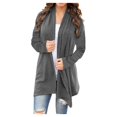 thumbnail image 1 of Cardigan Ouvert pour Femmes à Manches Longues, Cardigan en Tricot Léger et Chic, Veste Décontractée d'Automne, 1 of 6
