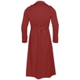 thumbnail image 4 of Qertyioot Hauts pour Hommes Mode Veste Décontractée Extérieur Manches Longues Manteau Chaud, 4 of 5