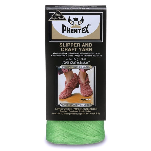 "Phentex® Fil pour Pantoufles et Artisanat, Oléfine #4 Moyen, 3oz/85g, 164 Yards"