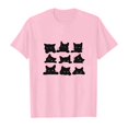 thumbnail image 4 of MIASHUI T-Shirts pour Filles à Col Rond à la Mode, Amples et Décontractés, à Manches Courtes, pour le Quotidien et les Activités, 4 of 4