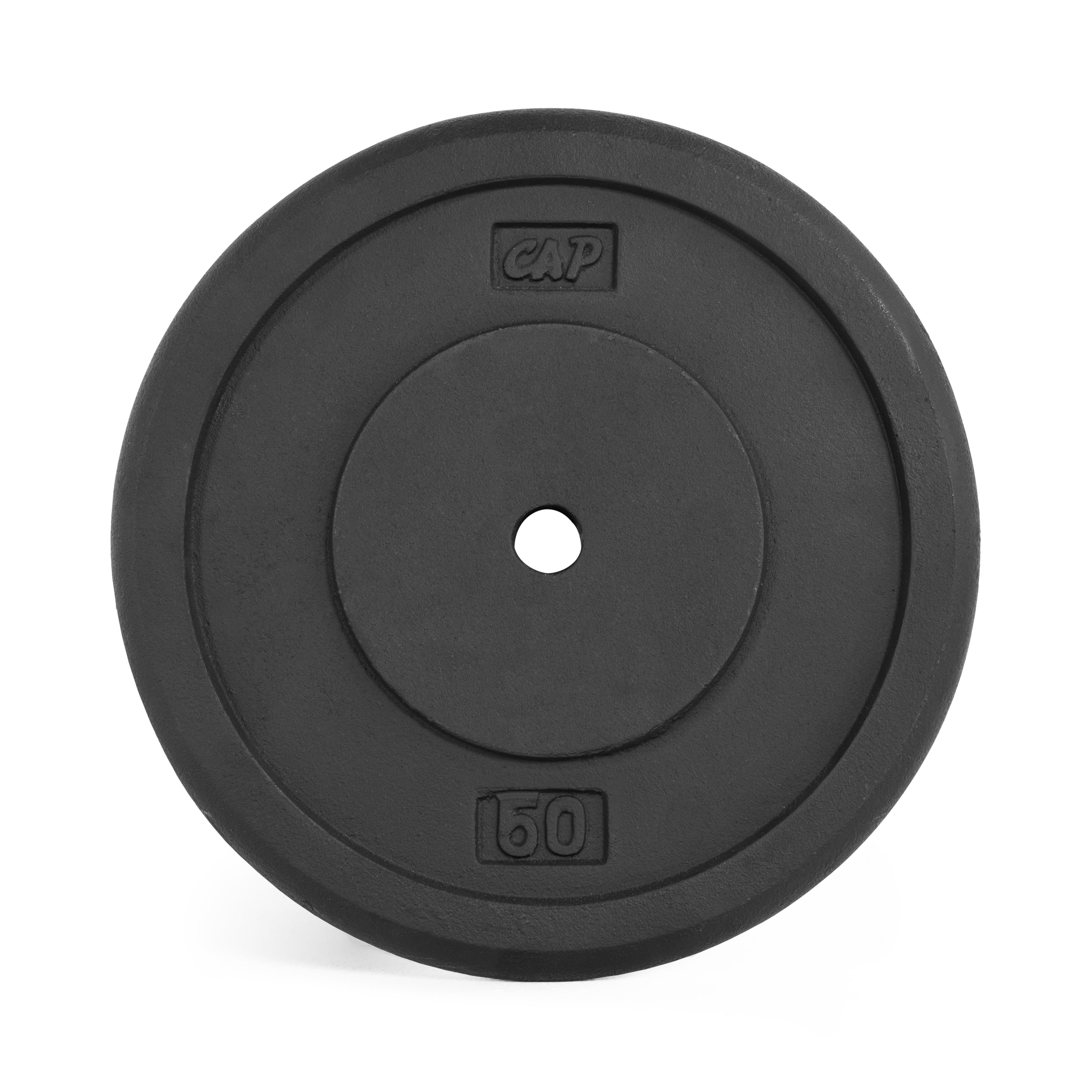 CAP Barbell 1-Inch Cast Iron Weight Plate, Black, Single, 12.5 lb