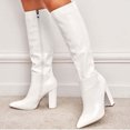 thumbnail image 4 of LSLJS Bottes à Talons Hauts Jusqu'au Genou pour Femmes, Bottes Mode à Talons Hauts Jusqu'au Genou pour Femmes à Talon Épais, Bout Pointu, Fermeture Éclair Latérale, Bottes Jusqu'au Genou pour Femmes, 4 of 8