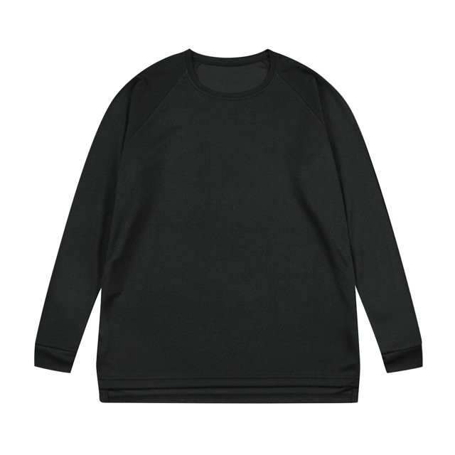 BADHUB Men's Long Sleeve Shirts Big & Tall Crew Neck Cotton Essential Pullover Athletic Performance Split Hem Sweatshirt Soft Causal Loose Top Spring Fall Deals L-5XL