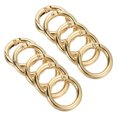 thumbnail image 1 of Unique Bargains Light Gold Round Zinc Alloy Spring Gate O Ring Snap Clip Buckle (10 Pack), 1 of 5