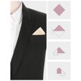 thumbnail image 3 of INSPIRE CHIC Men's Cotton Handkerchiefs Solid Color Pocket Square for Men Beige One Size, 3 of 4