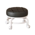 thumbnail image 1 of Lipstore 360 degree Rotating Low Roller Seat Stool Pulley Low Stool for Living Room Kitchen Black, 1 of 8