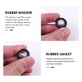 thumbnail image 3 of EeaseCA 40pcs 1/2 Inch Shower Hose Rubber Washers Stainless Steel Gasket Rubber Washer, 3 of 8