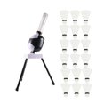 thumbnail image 1 of Almencla Automatic Badminton Serve Machine Badminton Ball Tosser Trainer Device Badminton with 18 Badmintons, 1 of 8