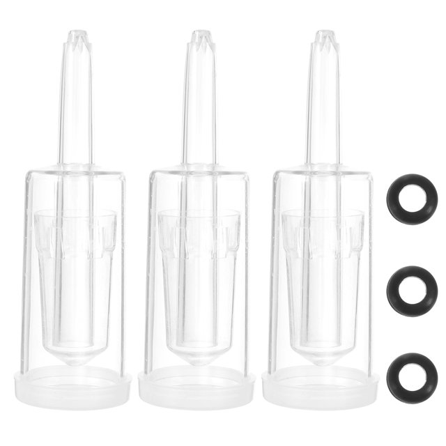 6Pcs Homemade Wine Air Locks One-way 3-Piece Check Valves (Assorted Color)