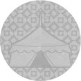 thumbnail image 1 of Ahgly Company Tapis d'Intérieur Lavable en Machine Carré Gris Foncé, 3 Pieds Carré, 1 of 7