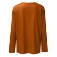 thumbnail image 5 of AherBiu T Shirts for Women Fall Long Sleeve Crewneck Basic Tee Tops Loose Solid Color Comfy Shirts, 5 of 5