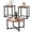 Brown, variant on Giantex Round Nesting Table Set of 3, Modern Faux Marble Coffee Table w/2 End Tables, 3-Piece Wooden Living Room Table Set for Home Office
