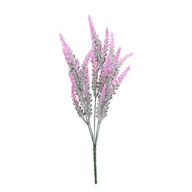 LSLJS Artificial Flowers for Outdoor, Plastic Flowers Decoration, Home Decoration European Style Lavender Artificial Flower Wedding Fake Flower