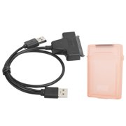 ABS Protection Box, Hard Disk Cable Dual Way Opening  Compatibility  for 2.5in SATA HDD SSD White,Gray,Blue,Red,Green
