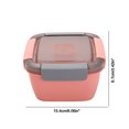 thumbnail image 3 of TopLLC Kitchen Accessories,Home And Kitchen,Kitchen Tools, Double Layer Plastic Lunch Box Small Compartment Lunch Box Students Portable Microwave Oven Available Preservation Box Double Lunch Boxs, 3 of 6