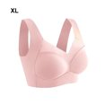 thumbnail image 4 of relayinert Wireless Push-Up Comfortable Bra Posture And Enjoy Wire Free No Back Fat Wide Applications pink XL, 4 of 6