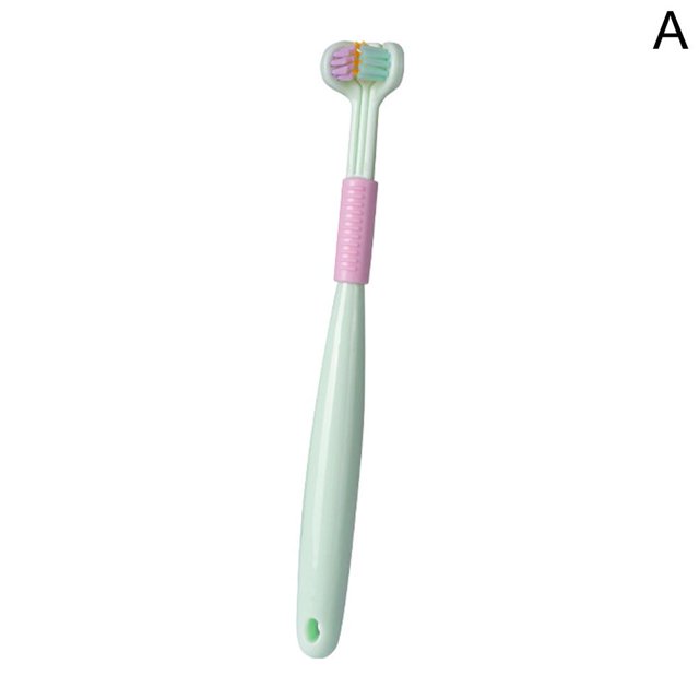3 Sided Tooth Brush Soft Bristles Autism Sensory Child Adult Deep Cleaning- K4A7