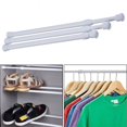 thumbnail image 4 of AMERTEER Adjustable Curtain Rod Metal Extendable Shower Curtain Rod Telescopic Poles Bathroom Household Hanger Rods Wardrobe Organizer, 4 of 5
